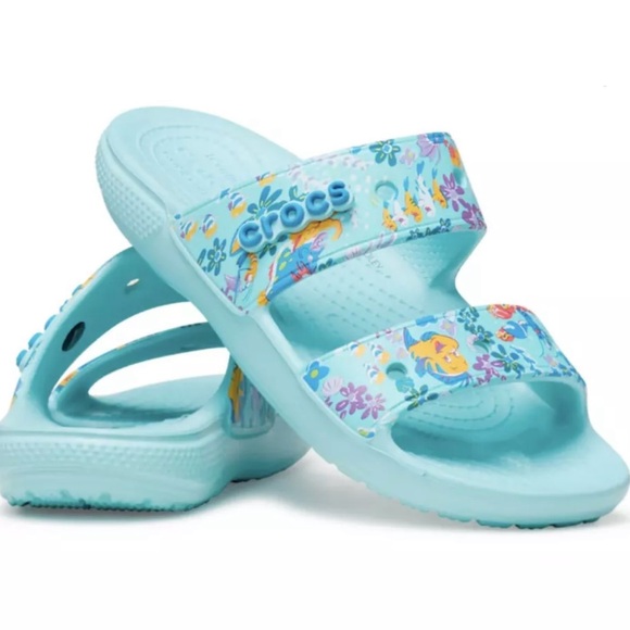 Disney Vera Bradley Ariel Crocs | Brand New Little Mermaid Sandals W7 - Picture 1 of 2